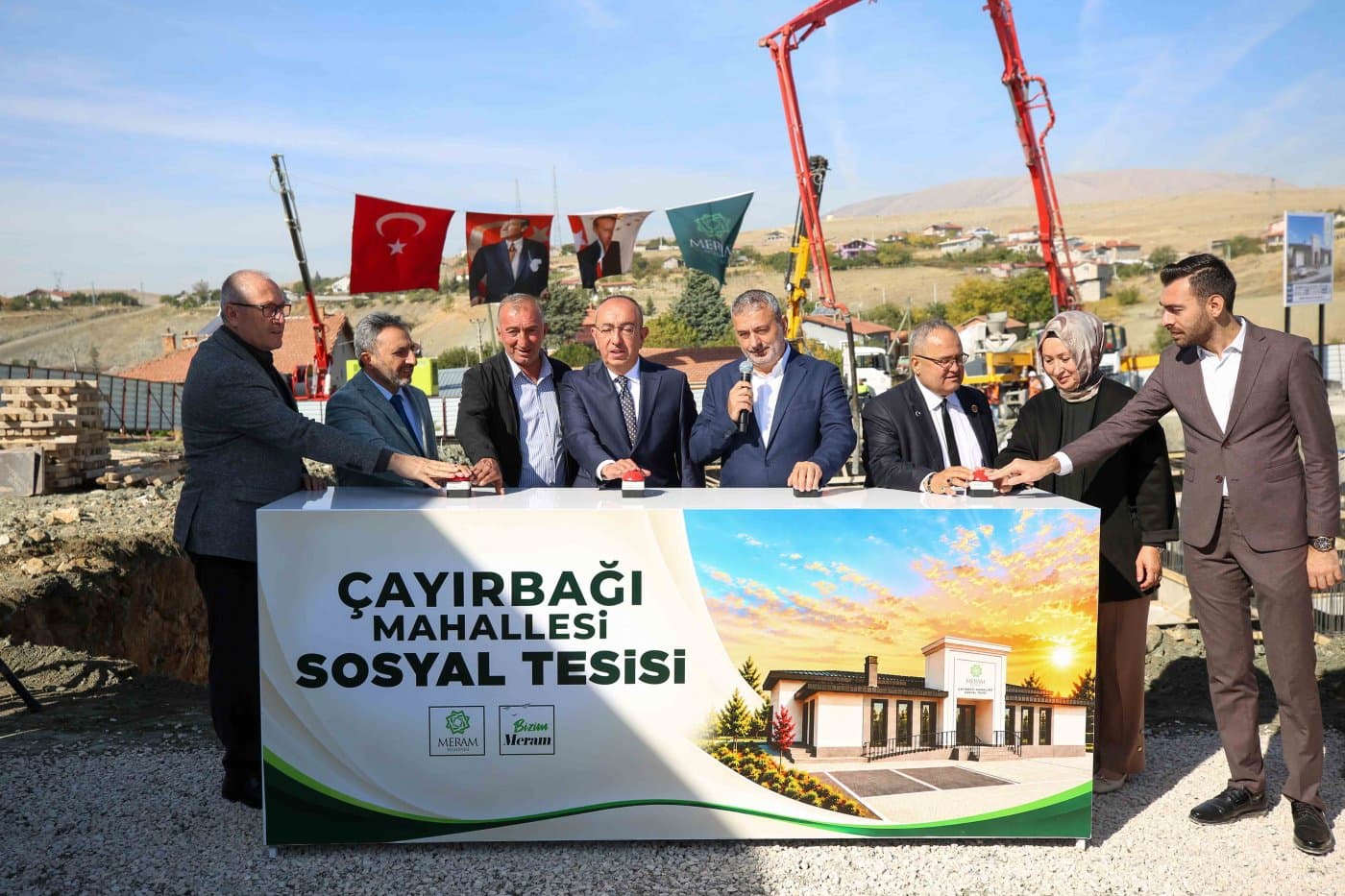 Meram'da Yeni Sosyal Tesisin Temeli Atıldı