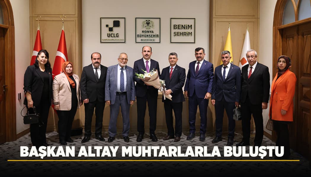 Başkan Uğur İbrahim Altay Taş Bina'da Muhtarları Ağırladı