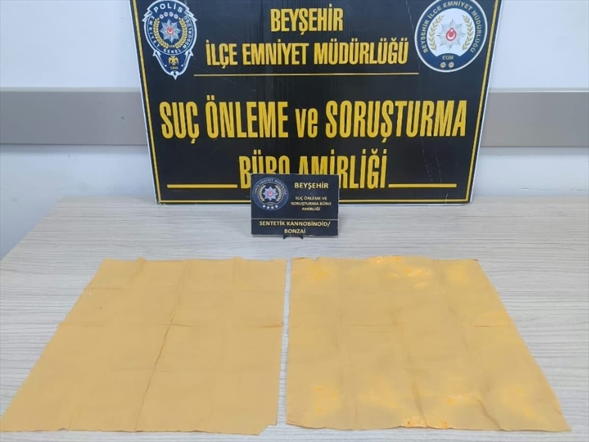 Beyşehir'de Uyuşturucu Operasyonu: 3 Bin 200 Peçete Ele Geçirildi