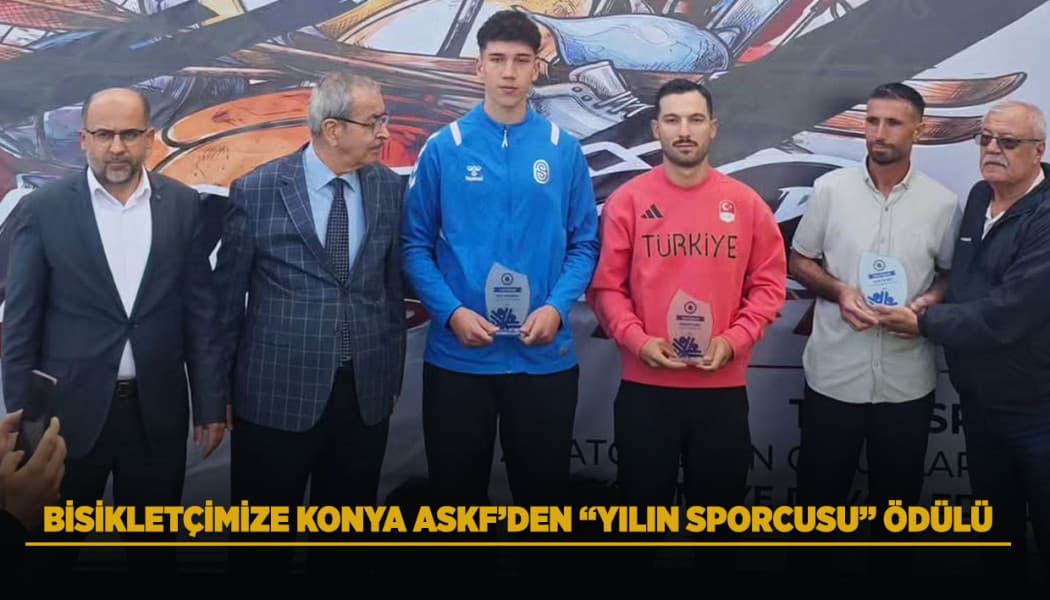 Konya Büyükşehir Belediyesporlu Ramazan Yılmaz'a "Yılın Sporcusu" Ödülü