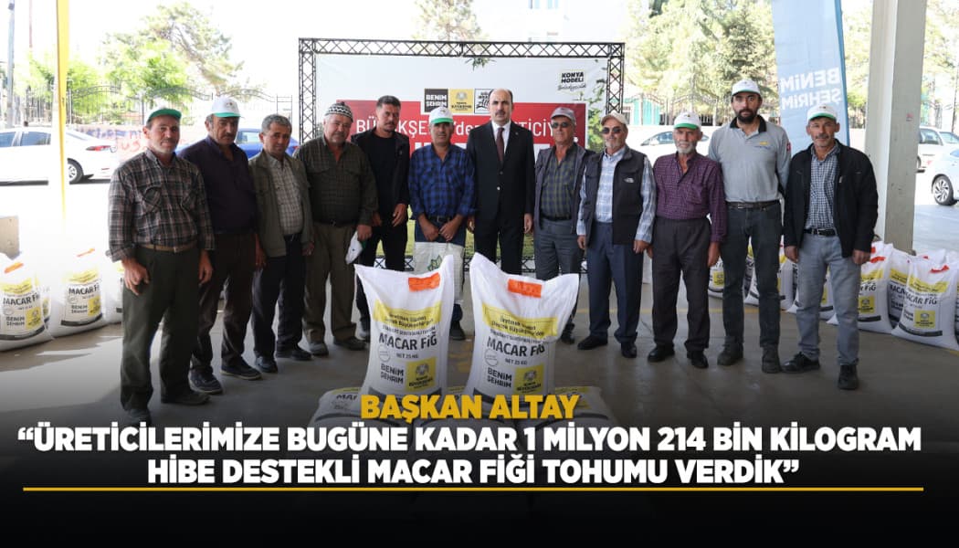 Konya Büyükşehir'den Üreticiye Dev Destek: 1,2 Milyon Kilogram Tohum Dağıtıldı