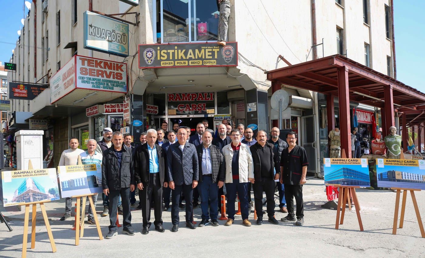 Meram'da Rampalı Çarşı Yenileme Projesinde Uygulama Aşamasına Geçildi