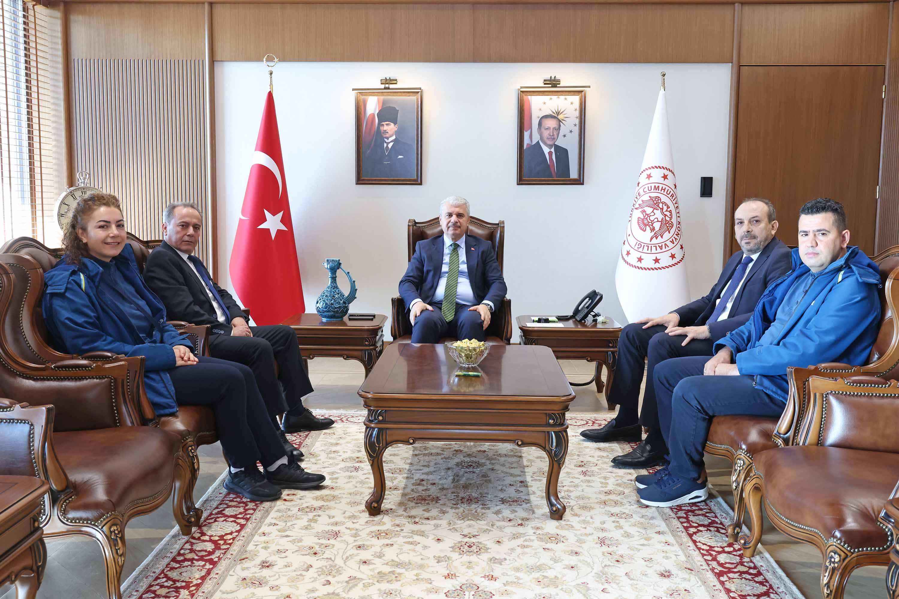 PTT'nin 186. Kuruluş Yıl Dönümünde Vali İbrahim Akın'a Ziyaret